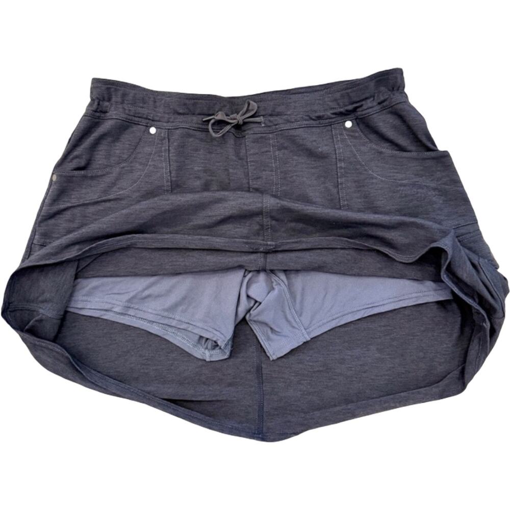 Kuhl Black Cargo Mini Skort Pockets Built in Shorts Hiking Athletic Golf size L - Picture 9 of 10